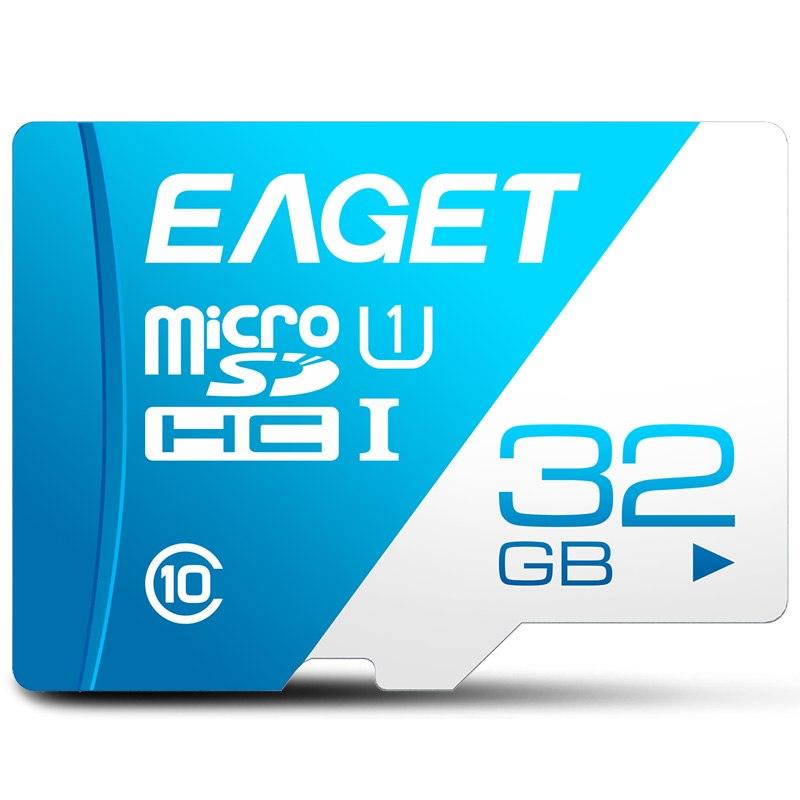 EAGET T1 Micro SD Card 64GB 32GB 16GB Memory Card 128GB TF Card Class10 UHS-I 80MB/s microsd Flash Memory Card For Smartphone - MRSLM