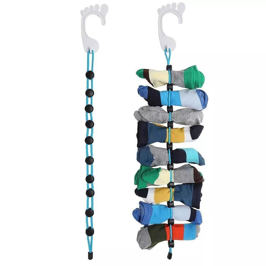 Sock Storage Organizer ABS Material Foldable Hook Socks Cleaning Aid - MRSLM