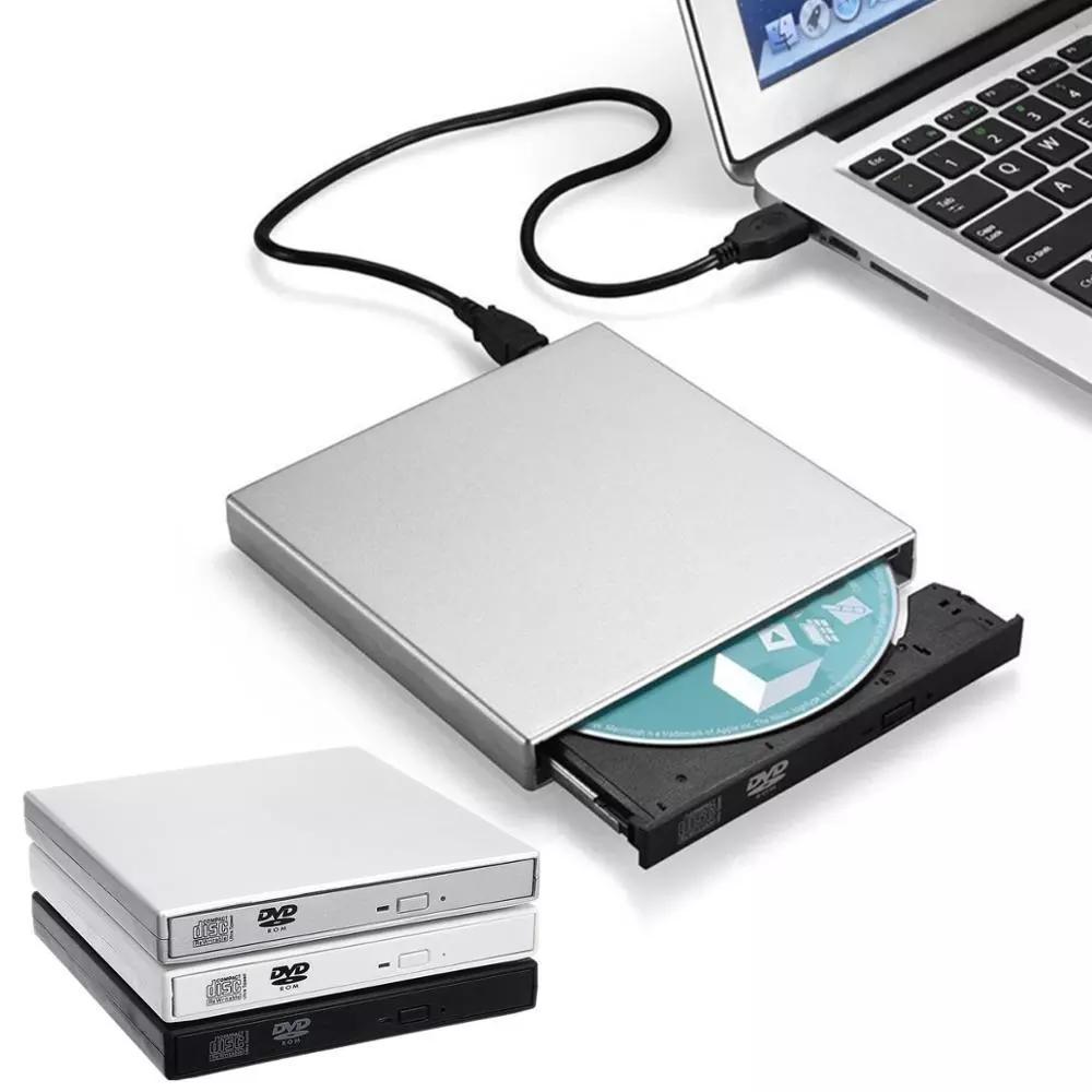 USB2.0 External Optical Drive CD DVD Burner DVD-RW CD/DVD-ROM Player Rewriter Data Transfer for PC Laptop Computer Components - MRSLM