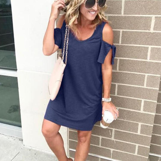 slim solid color knit dress, view 4 - MRSLM