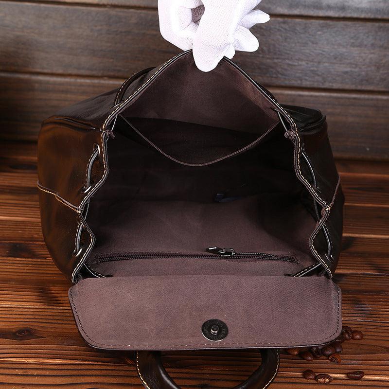 Simple Leather Backpack