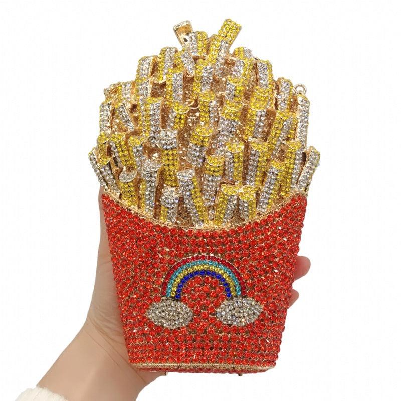 FrenchFrench fries diamond wisp empty metal bag - MRSLM