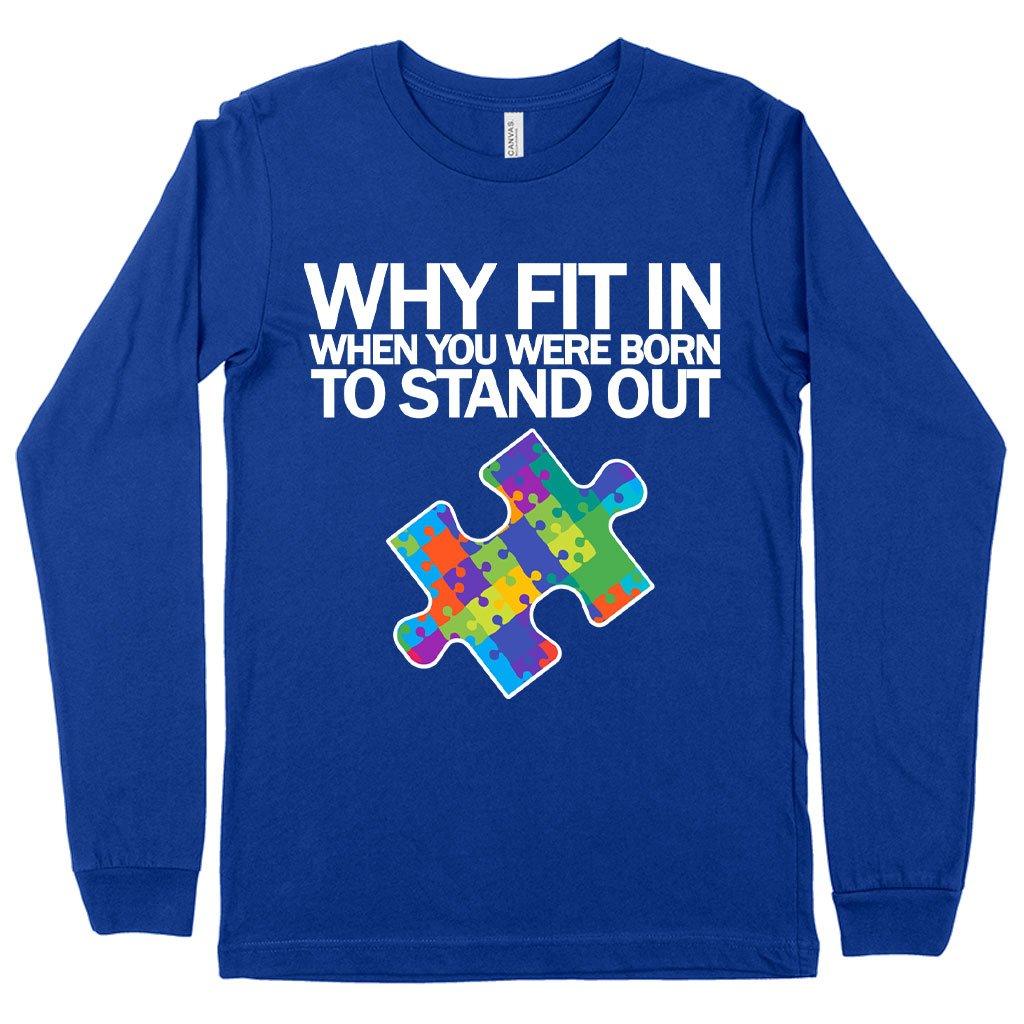 Autism Puzzle Long Sleeve T-Shirt - Autism T-Shirt Ideas - Autism Awareness T-Shirt - MRSLM