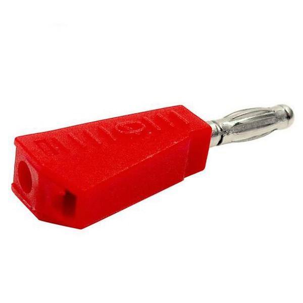 P3002 5Pcs Red/Black 4mm Stackable Nickel Plated Speaker Multimeter Banana Plug Connector Test Probe Binding - MRSLM