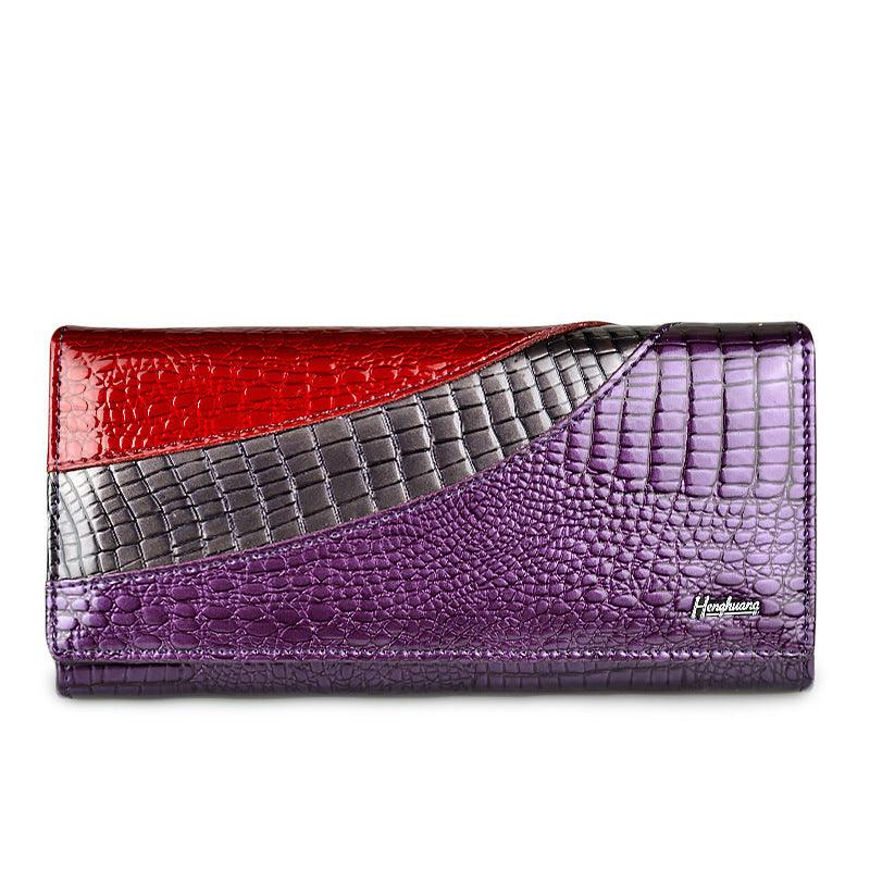 Top layer cowhide patent leather wallet - MRSLM