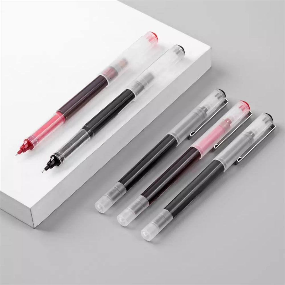 [XM ] Guangbo Straight Liquid Gel Pen 12 Pieces Set Full Needle Gel Pen 0.5mm Nib Writing Signing Pens Office School Supplies - MRSLM