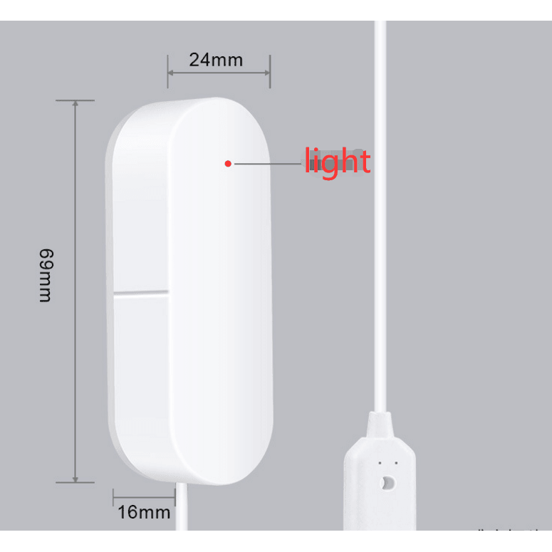 WiFi Wireless Water Leakage Alarm (White) - MRSLM