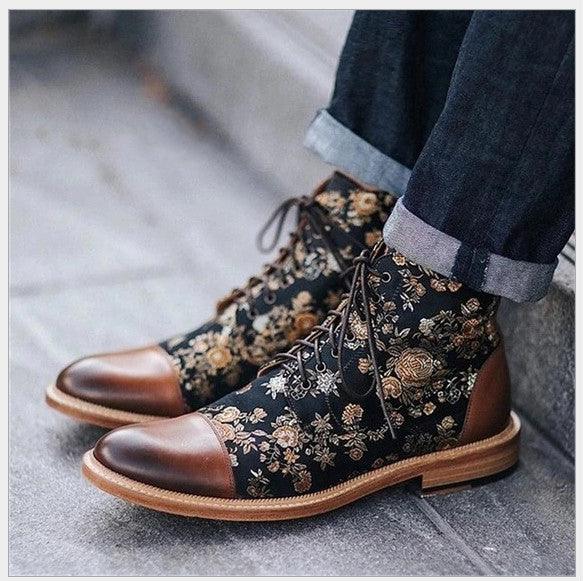 Spring New Low-Heel Lace-Up Low-Top Martin Boots - MRSLM