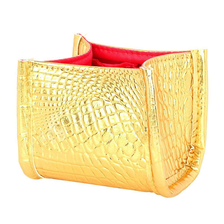 3 Colors Crocodile Skin Brush Storage Cosmetic Bag Case Pen Holder Solid Organizer - MRSLM