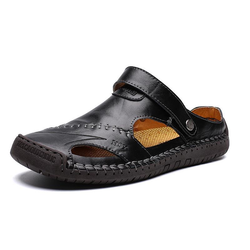 Breathable non-slip cowhide sandals, view 5 - MRSLM