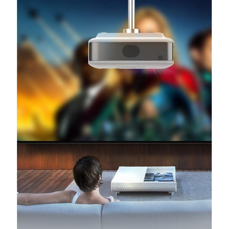 Mini portable home mini projector (White) - MRSLM