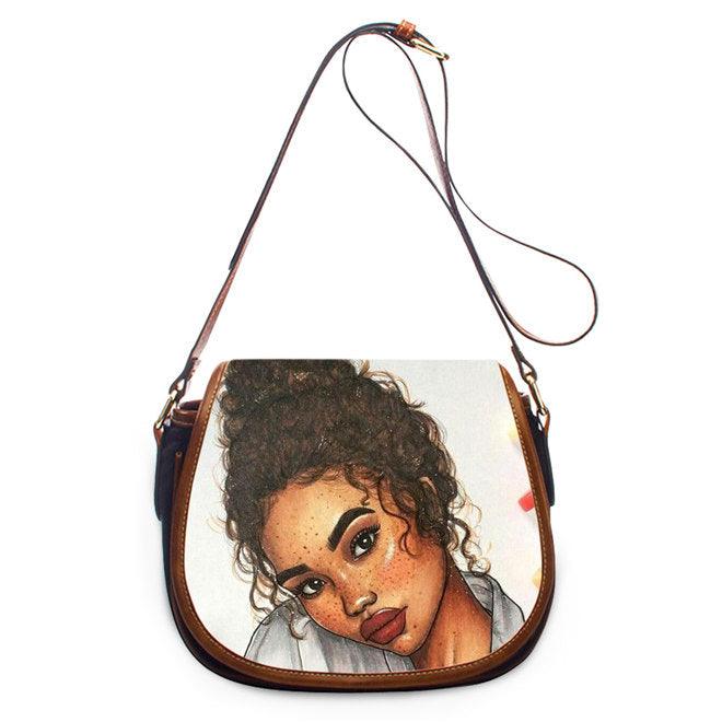 African Pu women's One Shoulder Messenger Bag - MRSLM