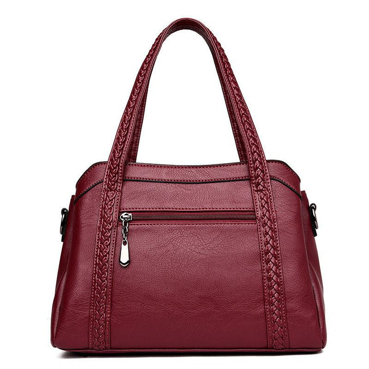 2021 new Korean mother bag Vdisi fashion wild soft leather large capacity shoulder bag shoulder bag - MRSLM