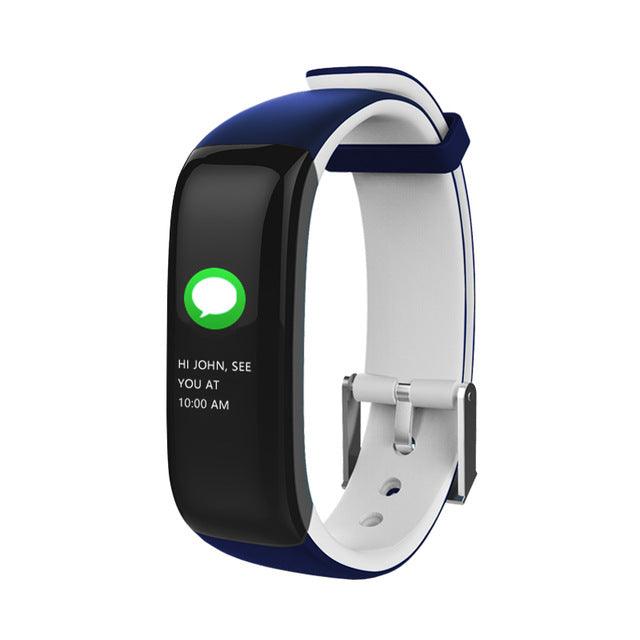 Color Display IP67 Waterproof Heart Rate Blood Pressure Monitoring Smart Wristband (Orange) - MRSLM