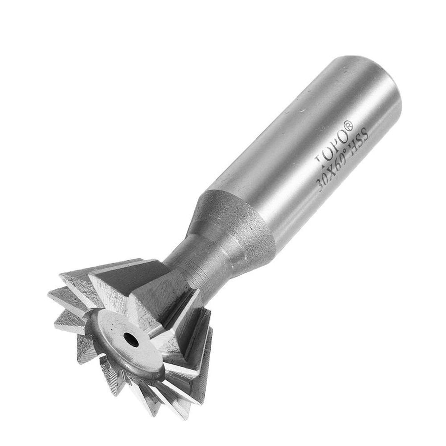 Drillpro 60 Degree 8-35mm Dovetail Groove HSS Straight Shank Slot Milling Cutter End Mill CNC Bit - MRSLM