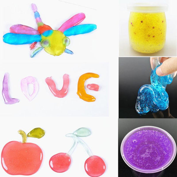 Crystal Mud Transparent Color Mud Clay Non-toxic Children Silly Putty Safty Health Slime Toy - MRSLM