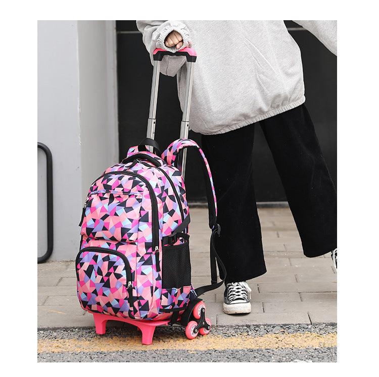 Primary School Girl With Trolley Bag - MRSLM
