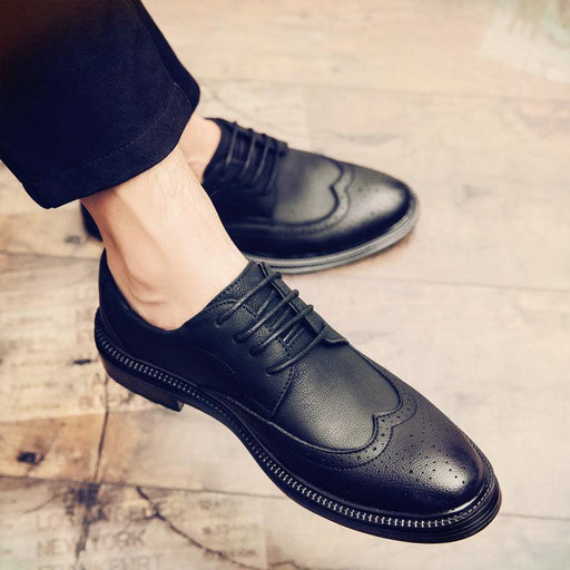 Men's brogue business shoes, view 7 - MRSLM