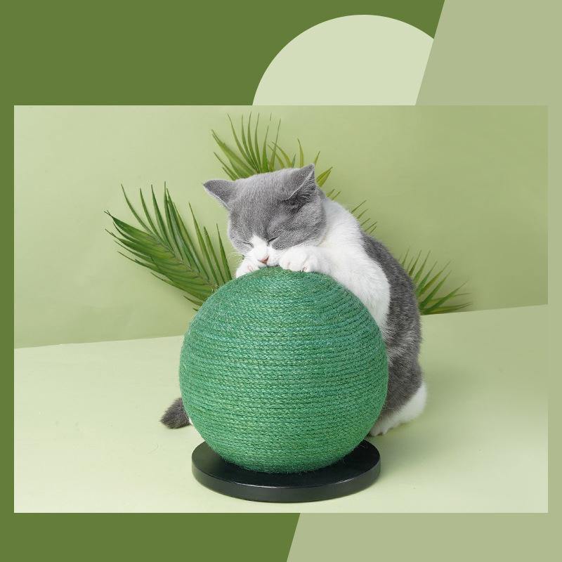 Cat Scratching Ball Board Toy Cactus Shape Scratch Sisal Post - MRSLM