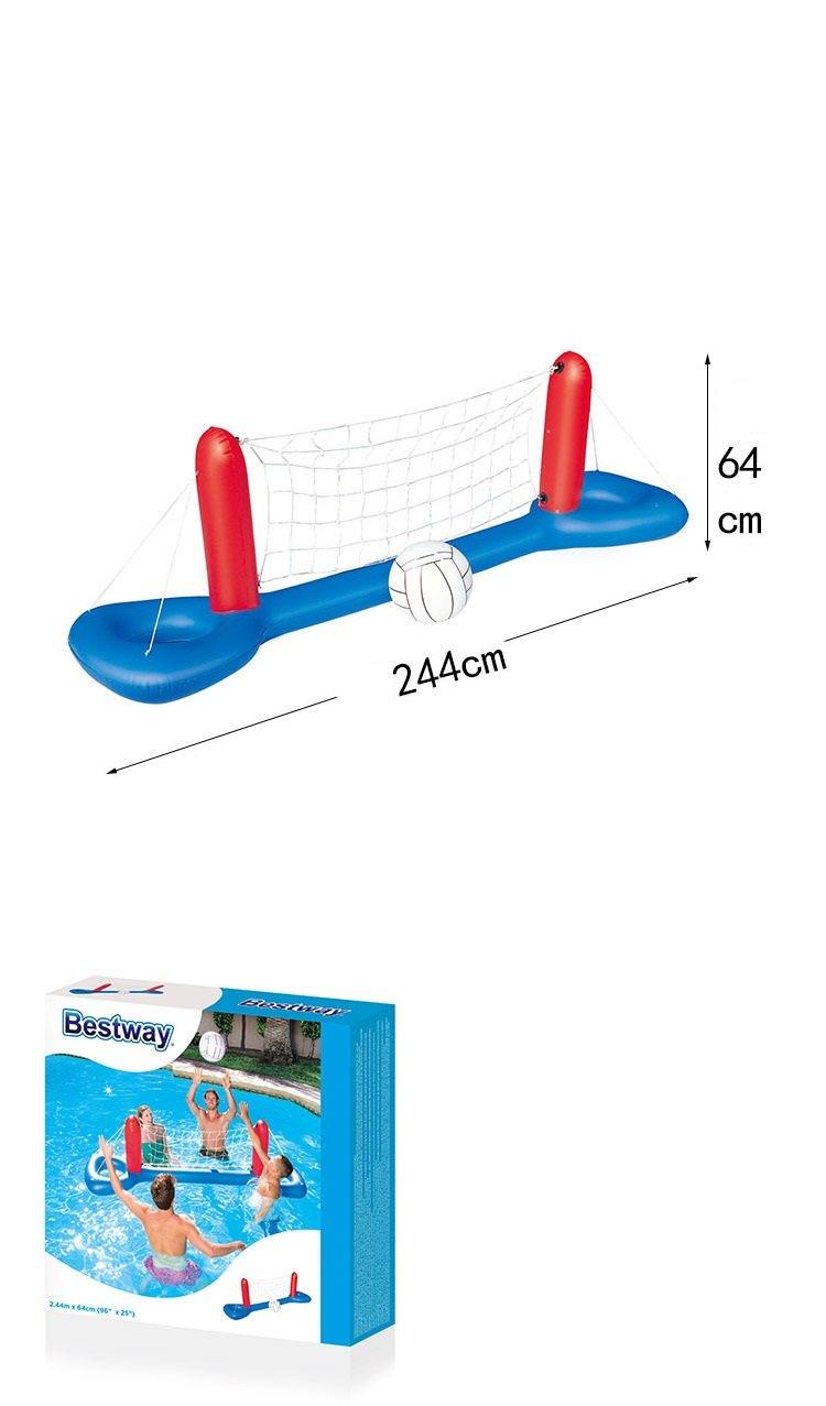 Giant Inflatable Pool Toy Volleyball Football Ball Game Swimming Game Toys Air Mattresses Large Floating Island Boat Toy Party - MRSLM