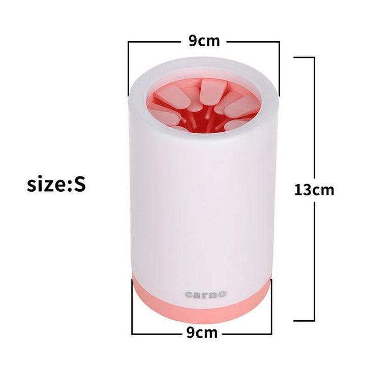 Pet Paw Cleaner Cup Soft Silicone Combs Portable Pet Foot Washer Cup Paw Clean Brush - MRSLM