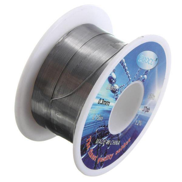 0.3 mm 63/37 Tin Solder Soldering Welding Iron Wire Lead Rosin Core Flux Reel - MRSLM