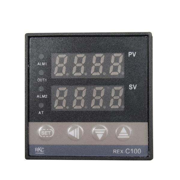 Excellway® REX-C100 110-240V 1300 Degree Digital PID Temperature Controller Kit with 400 Degree Probe - MRSLM