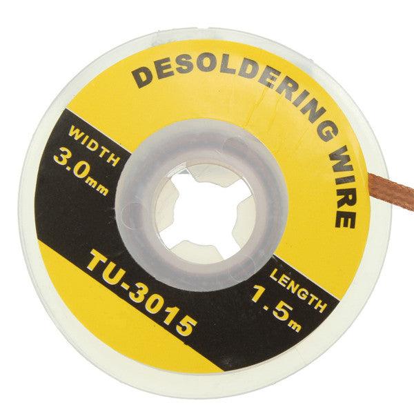 3mm Desoldering Braid Solder Remover Wick Wire - MRSLM