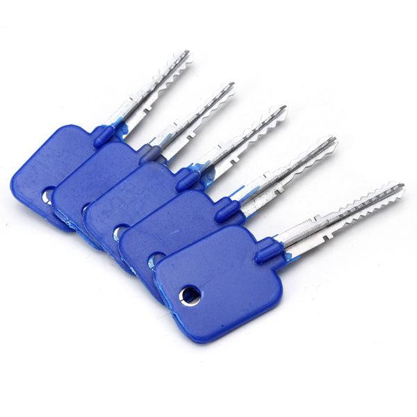 DANIU 5pcs Lock Repairing Tools Locksmith Try-Out Keys Set for Cross Lock - MRSLM
