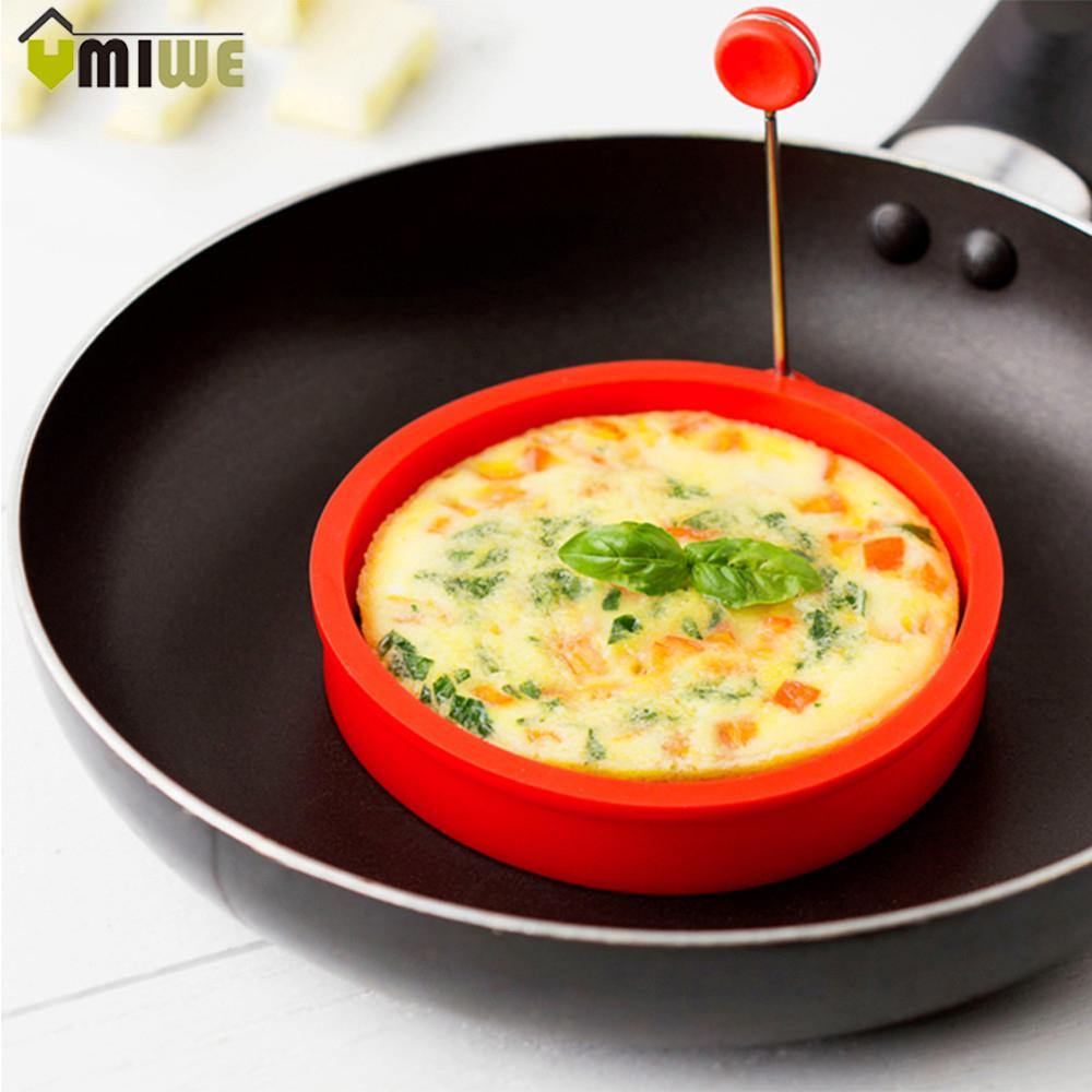 Omelette Maker Mold Round Shape Silicone Nonstick Frying Egg Mould Shape Ring Pancake Rings Mold - MRSLM