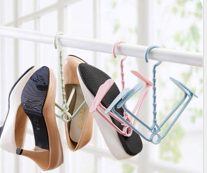 2018 Plastic Shoe Clothes Socks Shorts Underwear Drying Rack Hanger Hook - MRSLM