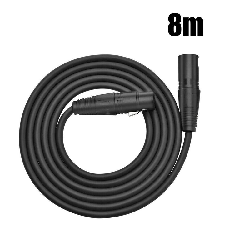 2/6/8m 3 Pin XLR Male to Female Microphone Extension Cable Audio Cord Wire Line for Microphone - MRSLM