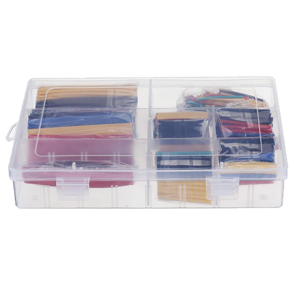 328Pcs Heat Shrink Tube Sleeving Wrap Wire Car Electrical Cable Tube kits Polyolefin 8 Sizes Mixed Color 2:1 - MRSLM