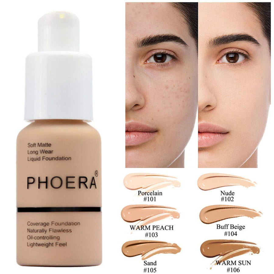 Explosive Press Type Oil Control Natural Color Matte Concealer Foundation Cream - MRSLM