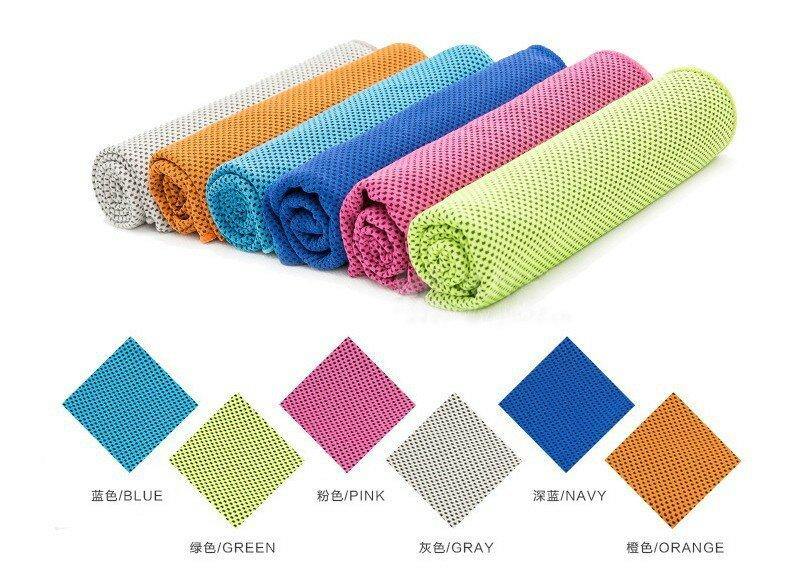 Sport Towel 30*100cm Utility Enduring Instant Cooling Face Towel Heat Relief Reusable Chill Ice Cool Towel With Silicone Case - MRSLM