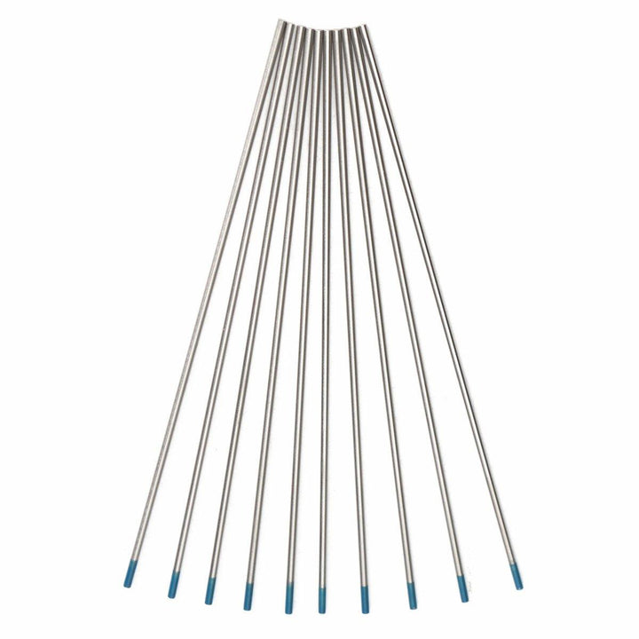 10Pcs Tungsten 2 Percent Lanthanated Blue Tip TIG Electrodes WL20 Welding Rods - MRSLM