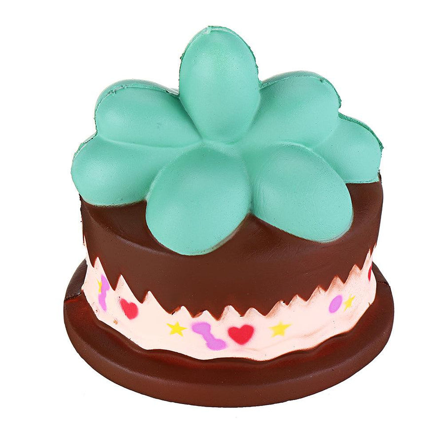 Squishy Plant Chocolate Cream Cake 9CM Slow Rising Rebound Toys With Packaging Gift Decor - MRSLM