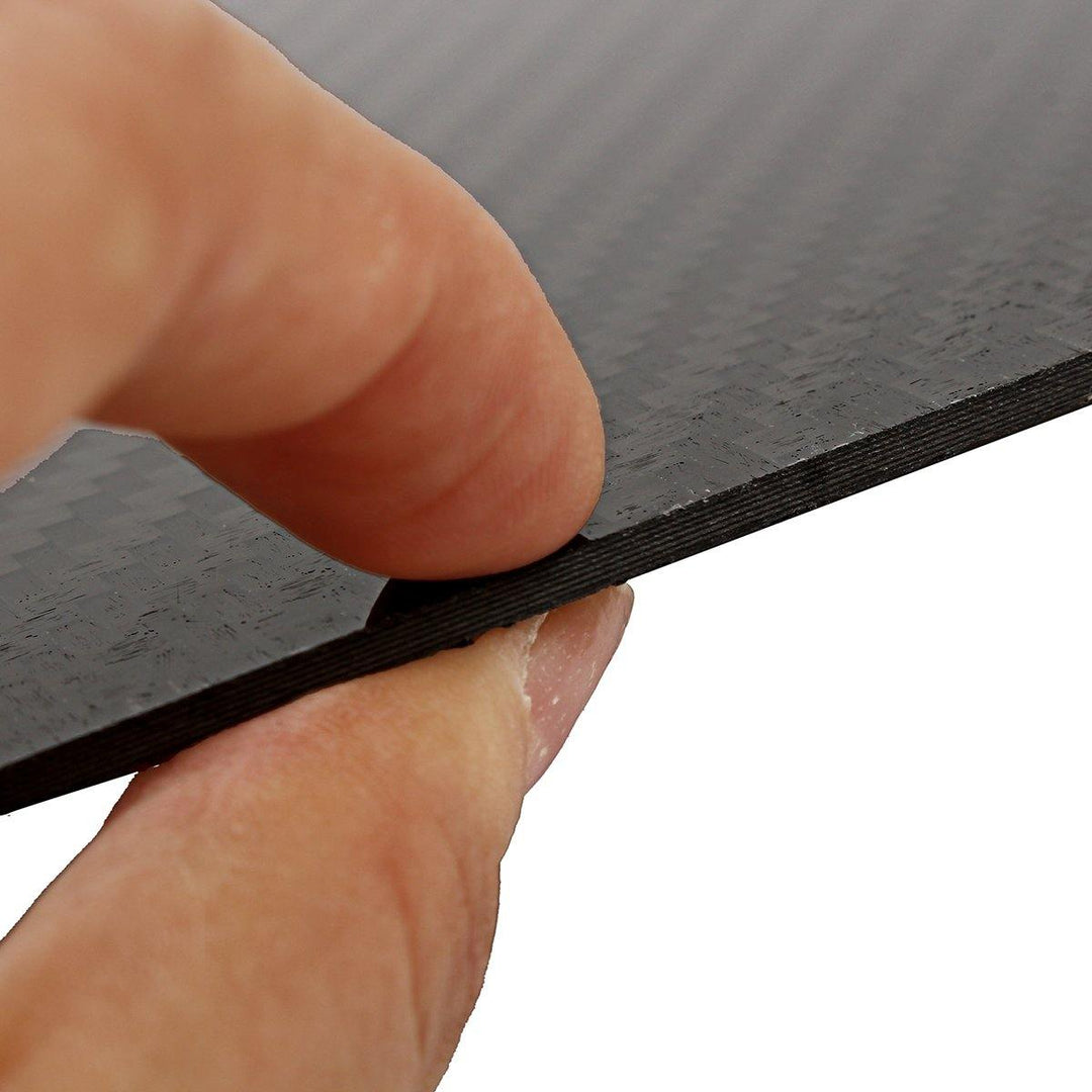 400x500mm Black Carbon Fiber Plate Sheet Panel 3K Twill Weave Matte Vehicle DIY Carbon Fiber Board - MRSLM