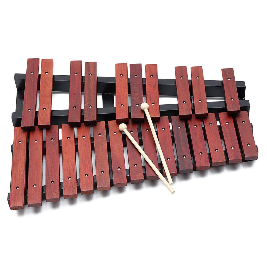 25 Notes Wooden Xylophone Percussion Educational Gift with 2 Mallets - MRSLM
