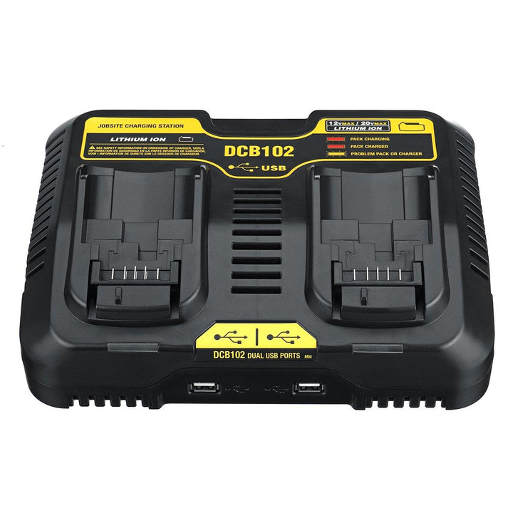 Dual Charger DCB200 DCB115 Lithium-Ion Battery DCB112 DCB105/015 Power Tool Battery Charger - MRSLM