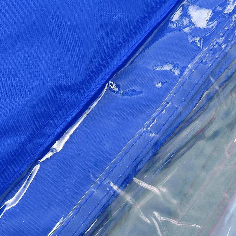 Transparent Type Camperoos Gazebo Canopy Half Plain Mesh Zip Door Windshield Quilt - MRSLM