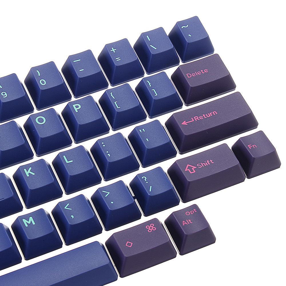 MechZone 67 Keys Keycap Set OEM Profile ABS Keycaps for 61 Keys Mechanical Keyboards - MRSLM
