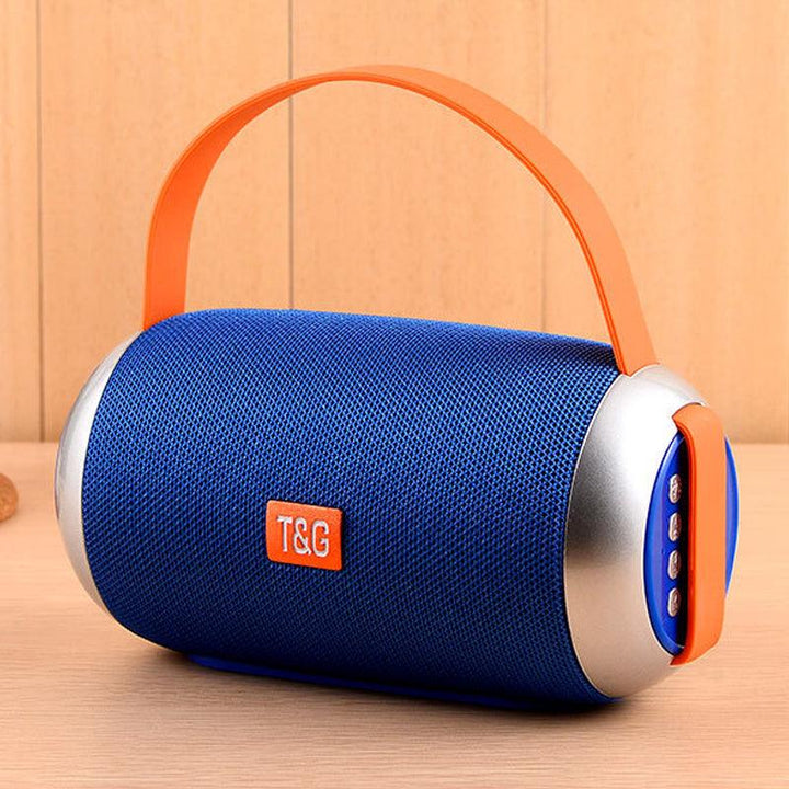Portable Wireless bluetooth Speaker Dual Units Stereo Bass Handsfree Aux in Outdoors Speaker (Blue & Grey) - MRSLM