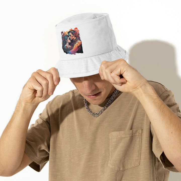Floral Print Bucket Hat - Love Hat - Graphic Bucket Hat - MRSLM