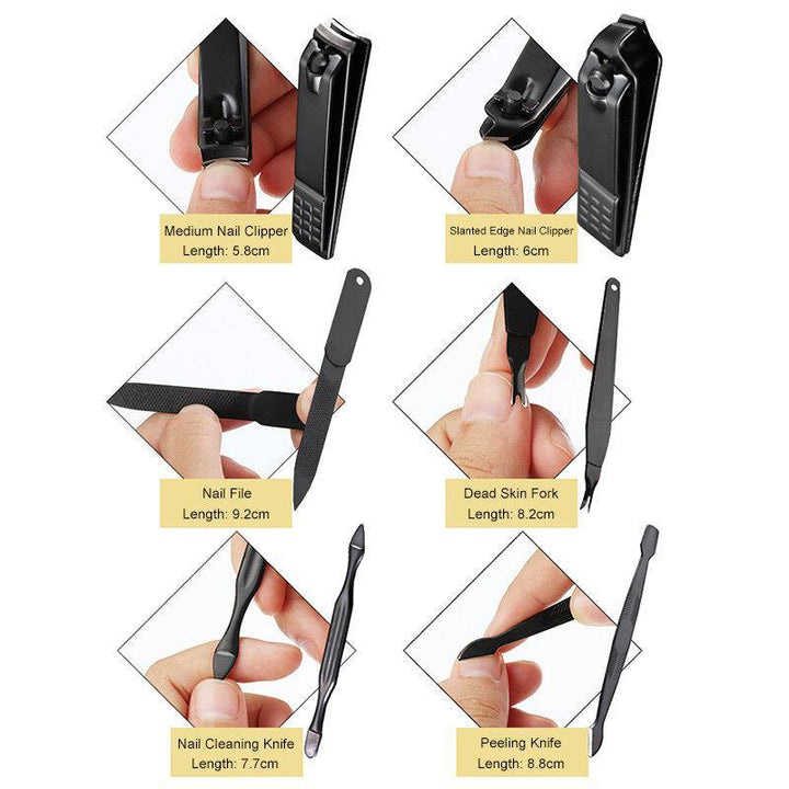 Portable Nail Clipper Manicure Pedicure Set Earpick Pedicure Kit - MRSLM