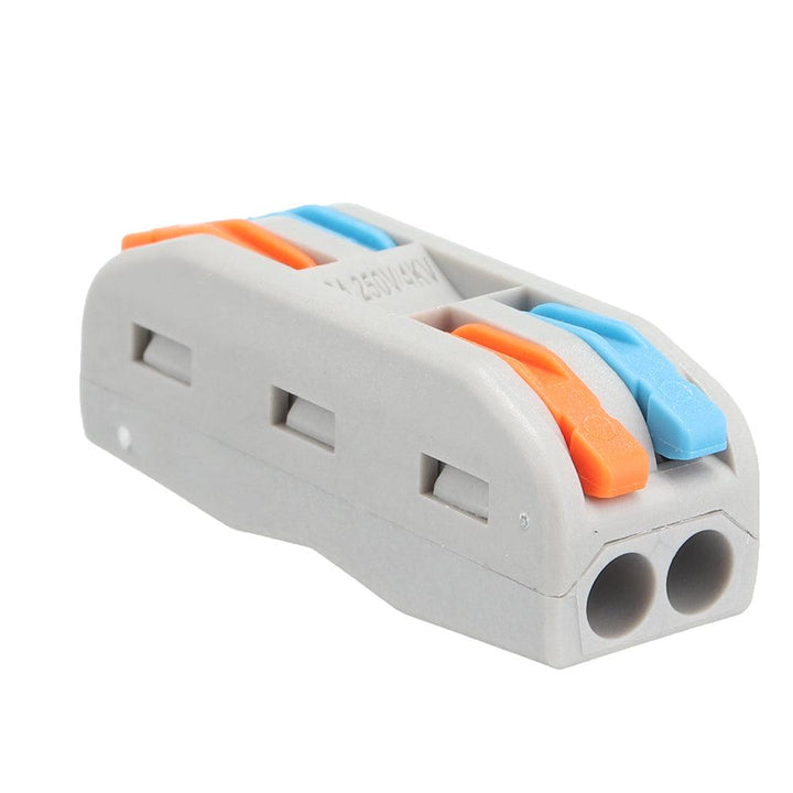 10Pcs PCT-2 2Pin Colorful Docking Connector Electrical Connectors Wire Terminal Block Universal Electrical Wire Connector - MRSLM