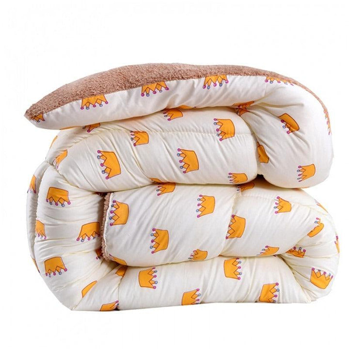 Blanket Warm Winter Quilt Soft Goose Down Full Size Comforter Thick Blanket for Home Textile Wool Filler - MRSLM