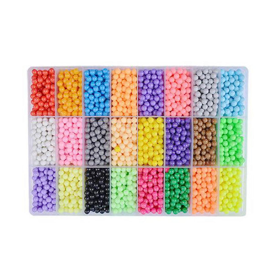 6000Pcs DIY Water Sticky Fuse Beads Plastic Toys Funny Kid Craft Decorations - MRSLM