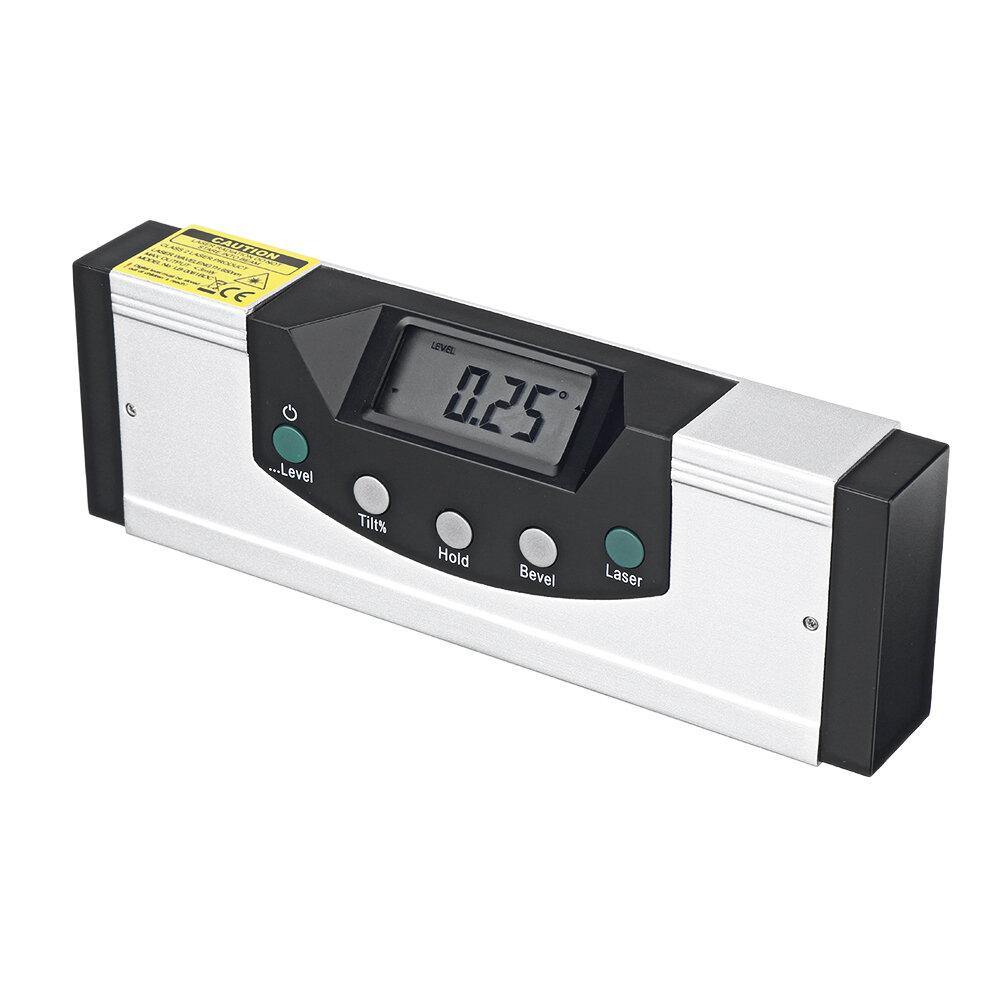 150mm LCD Display Digital Laser Level Ruler Cross Line Magnetic Protractor Inclinometer Electronic Angle Level - MRSLM