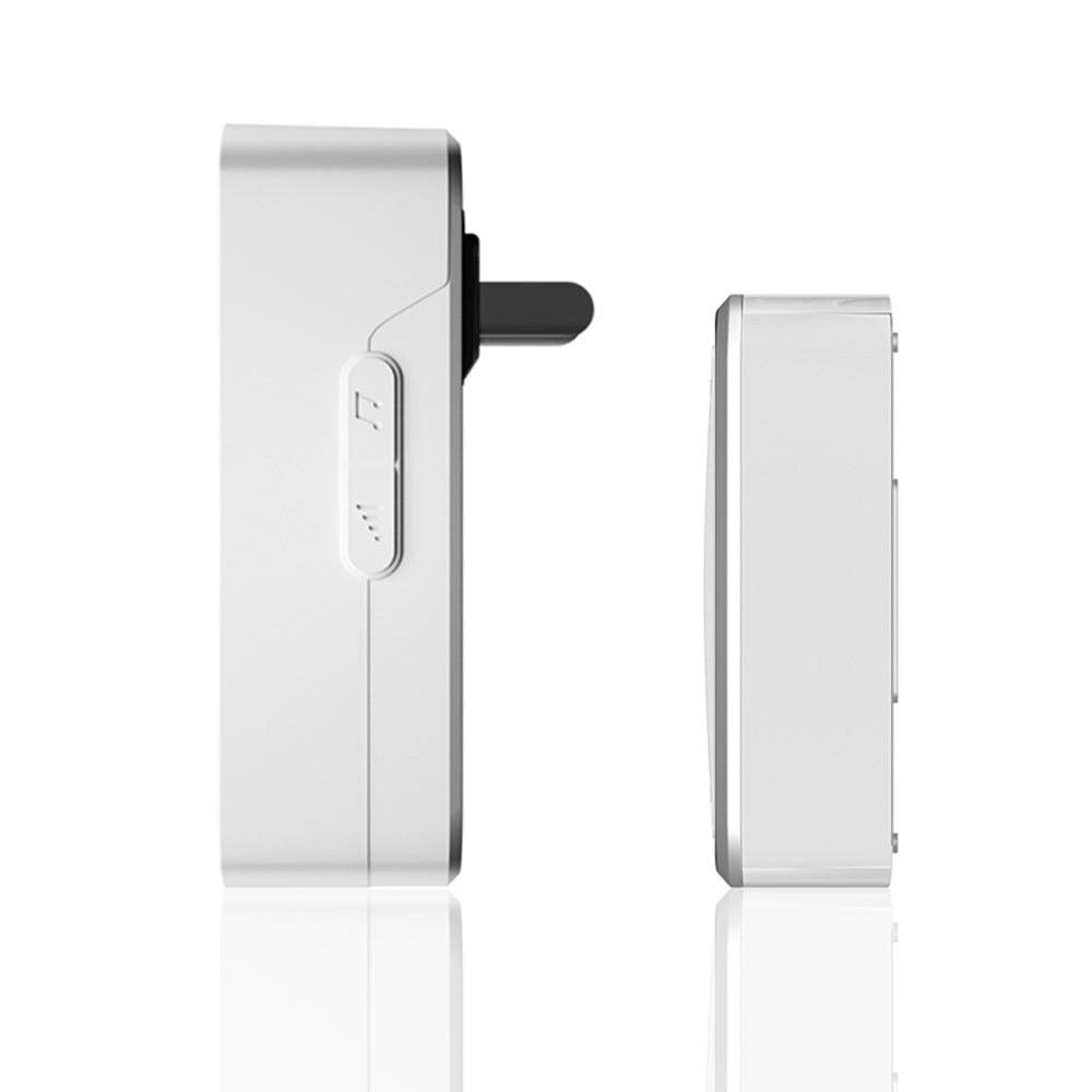 CACAZI 1 Receiver 1 Transmitter EU Plug 300M Remote Home Waterproof LED Indicator Wireless Smart Digital AC Electronic Doorbell - MRSLM